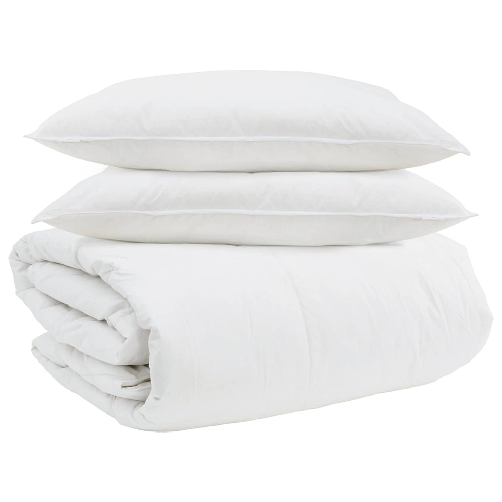 Duvet Set with Pillow 3 pcs White Plunksna