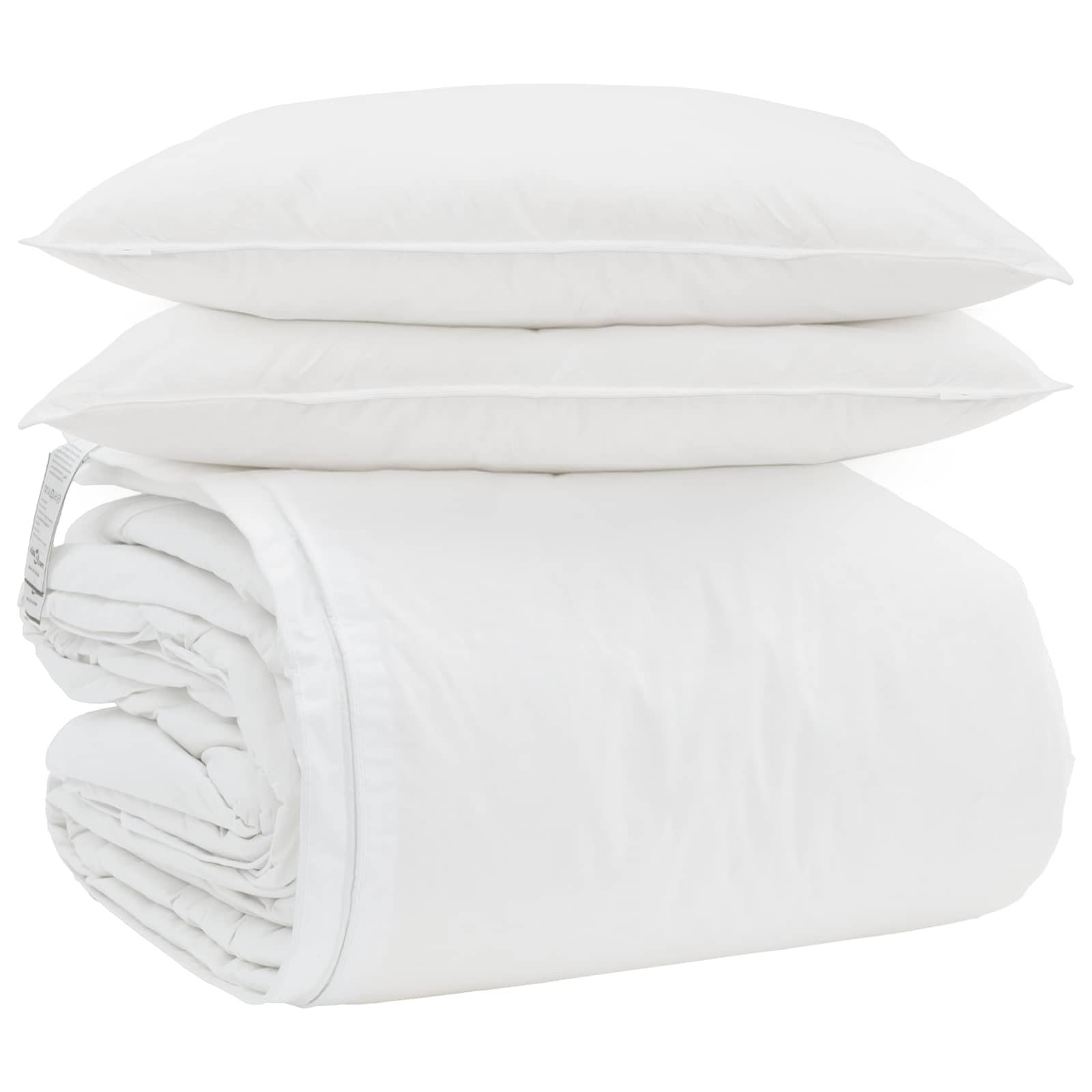Duvet Set with Pillow 3 pcs White Feather