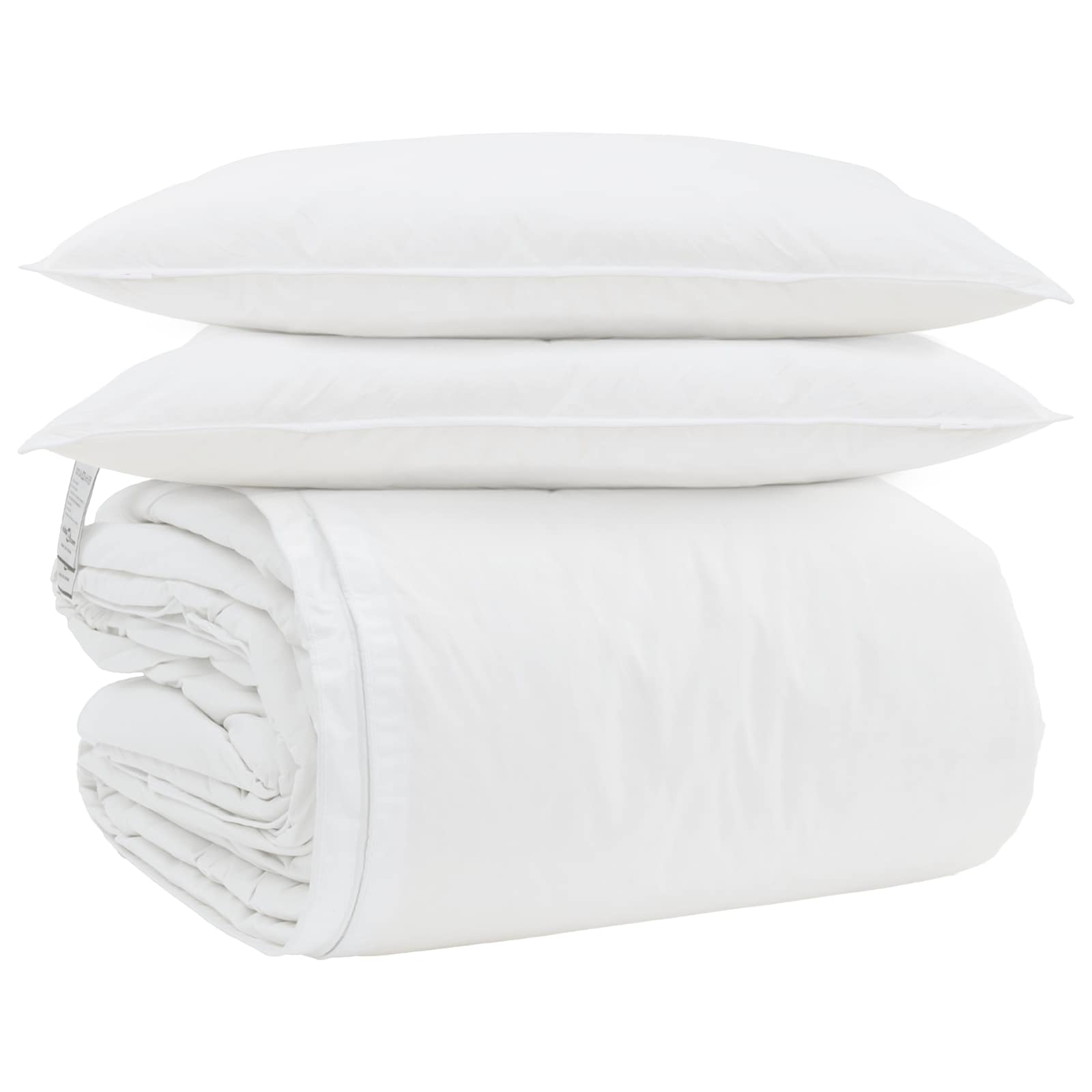 Duvet Cover Set with Pillow 3 pcs White Feather