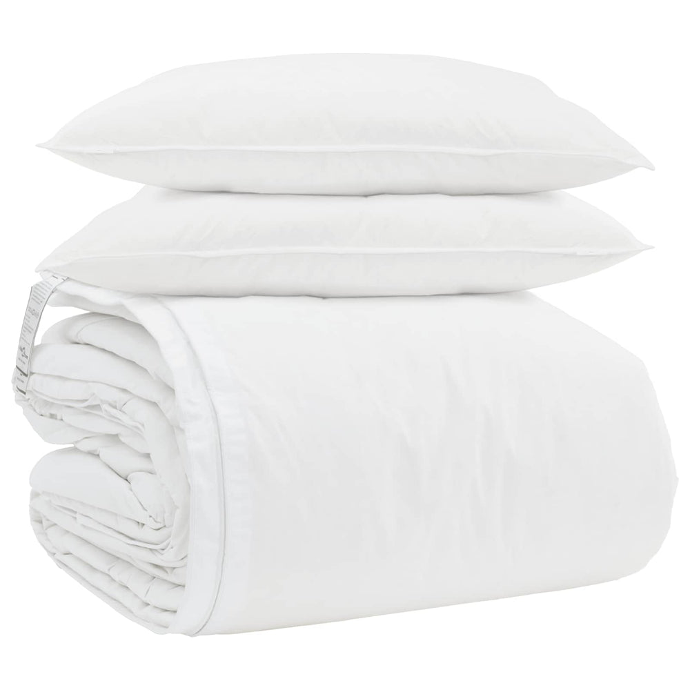 Antklodžių rinkinys su pagalve 3 pcs Balta Plunksna