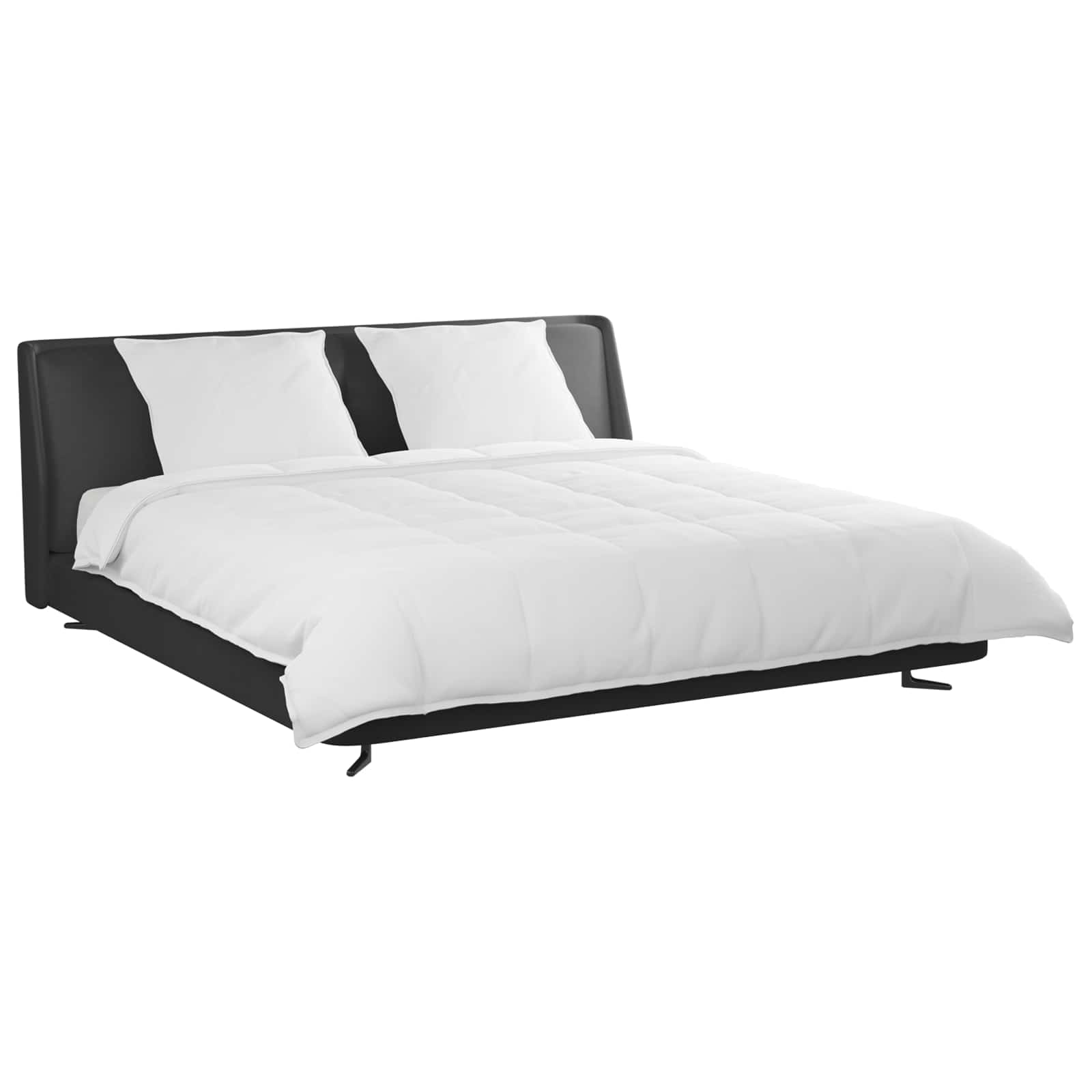 Duvet Cover Set with Pillow 3 pcs White Feather
