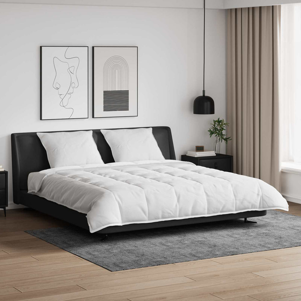 Duvet Cover Set with Pillow 3 pcs White Feather