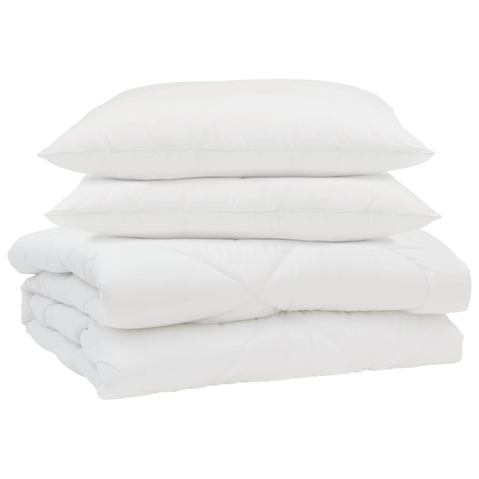Vasaros antklodė su pagalve 3 pcs Balta Mikropluoštas