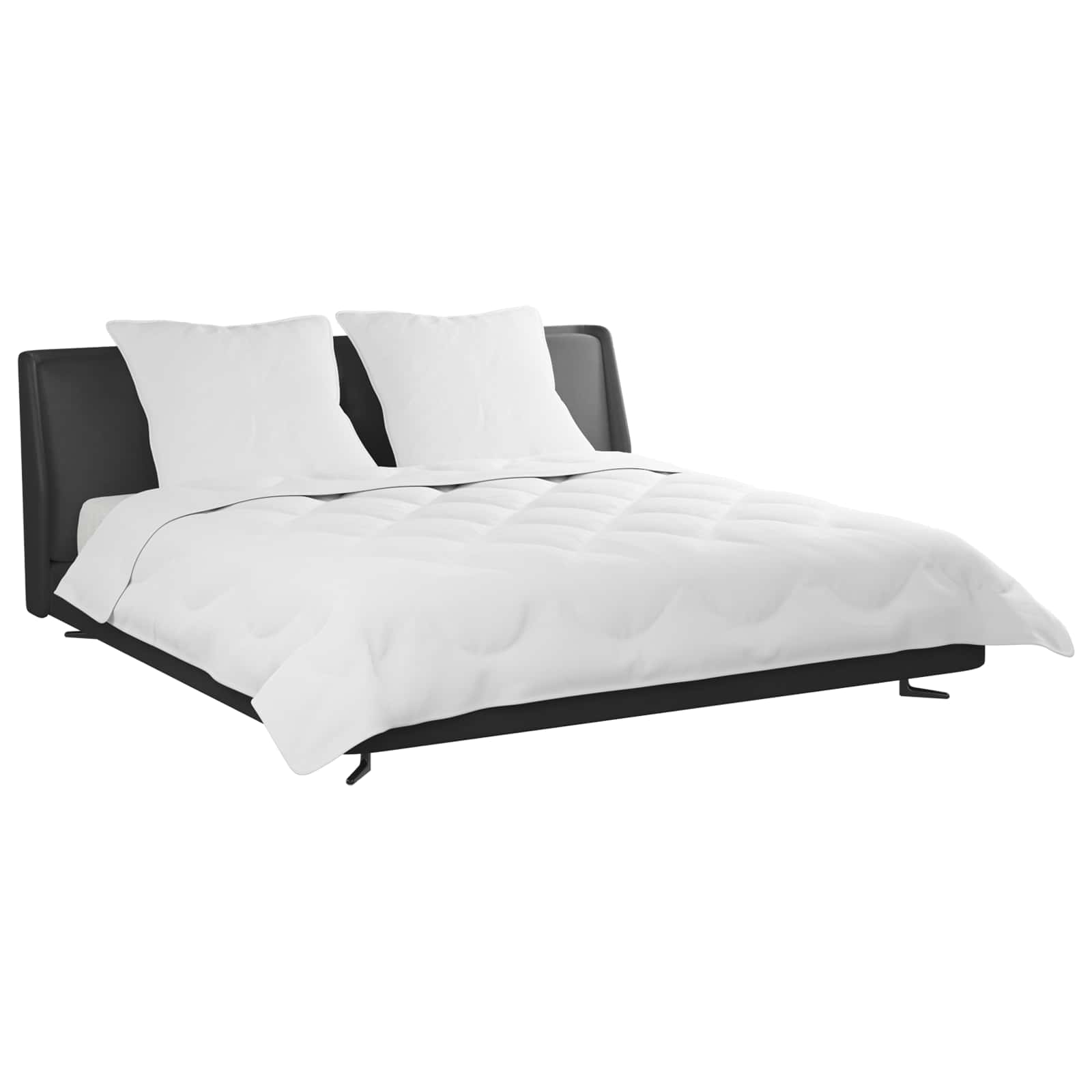 Summer Quilt with Pillow 3 pcs White Microfiber