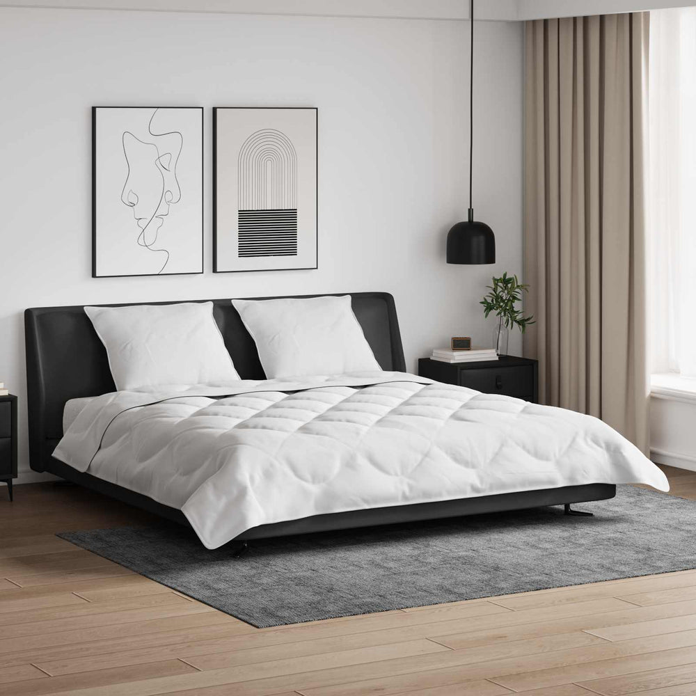 Duvet with pillow 3 pcs White Microfiber