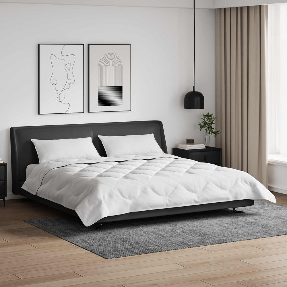 Duvet with pillow 3 pcs White Microfiber