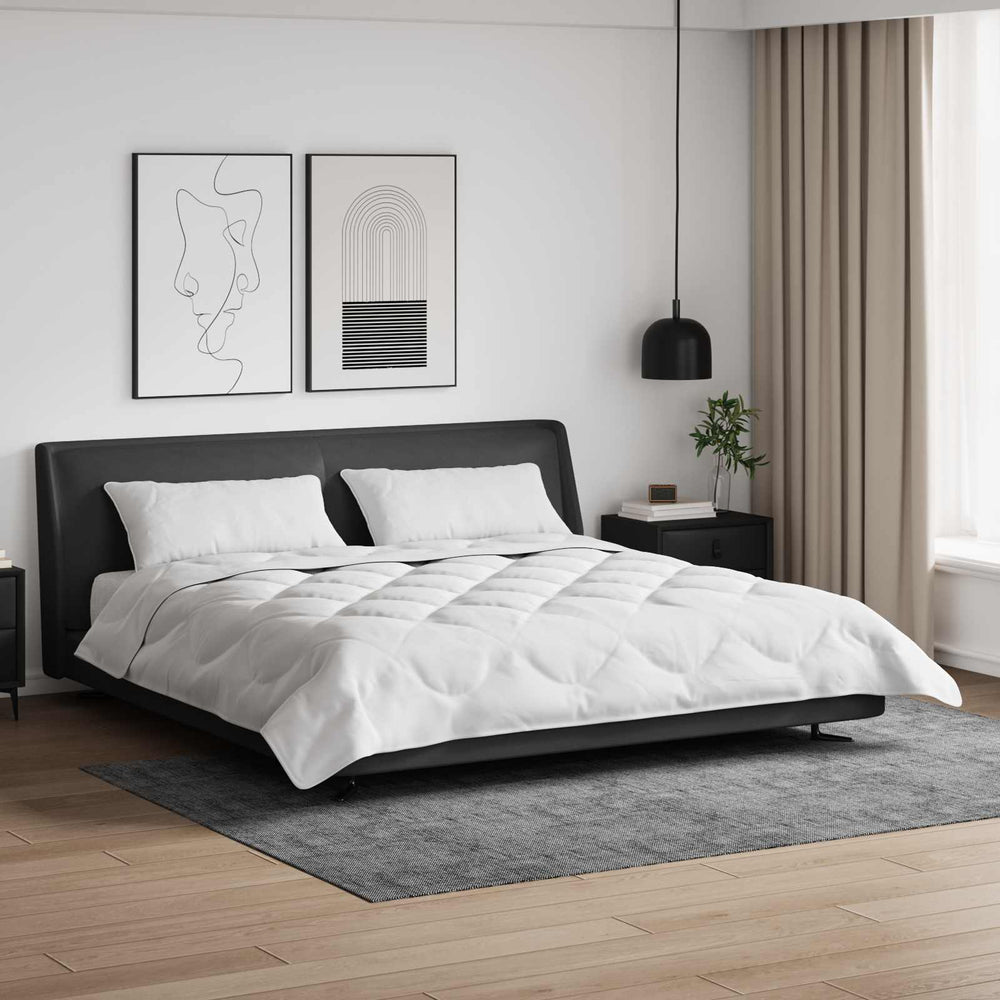 Duvet with pillow 3 pcs White Microfiber