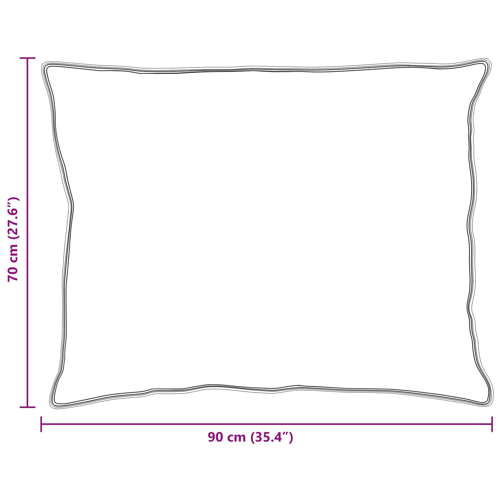Antklodė su pagalve 3 pcs Balta Mikropluoštas