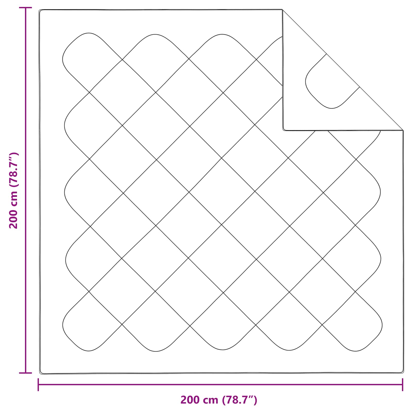 Duvet cover set 3 pcs White