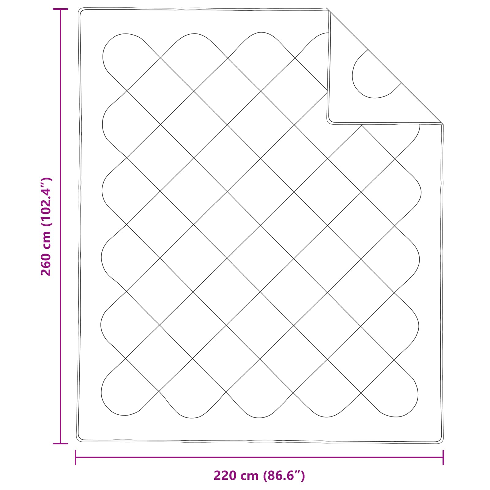 Duvet cover set 3 pcs White