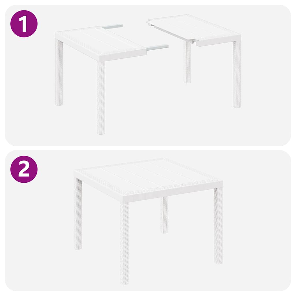 Sodo stalas Balta 100 x 100 x 73 cm poliratanas