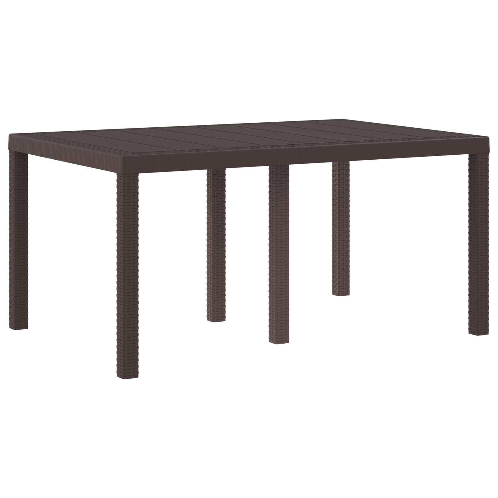 Dārza galds Brūns 150 x 100 x 73 cm poliuretāns