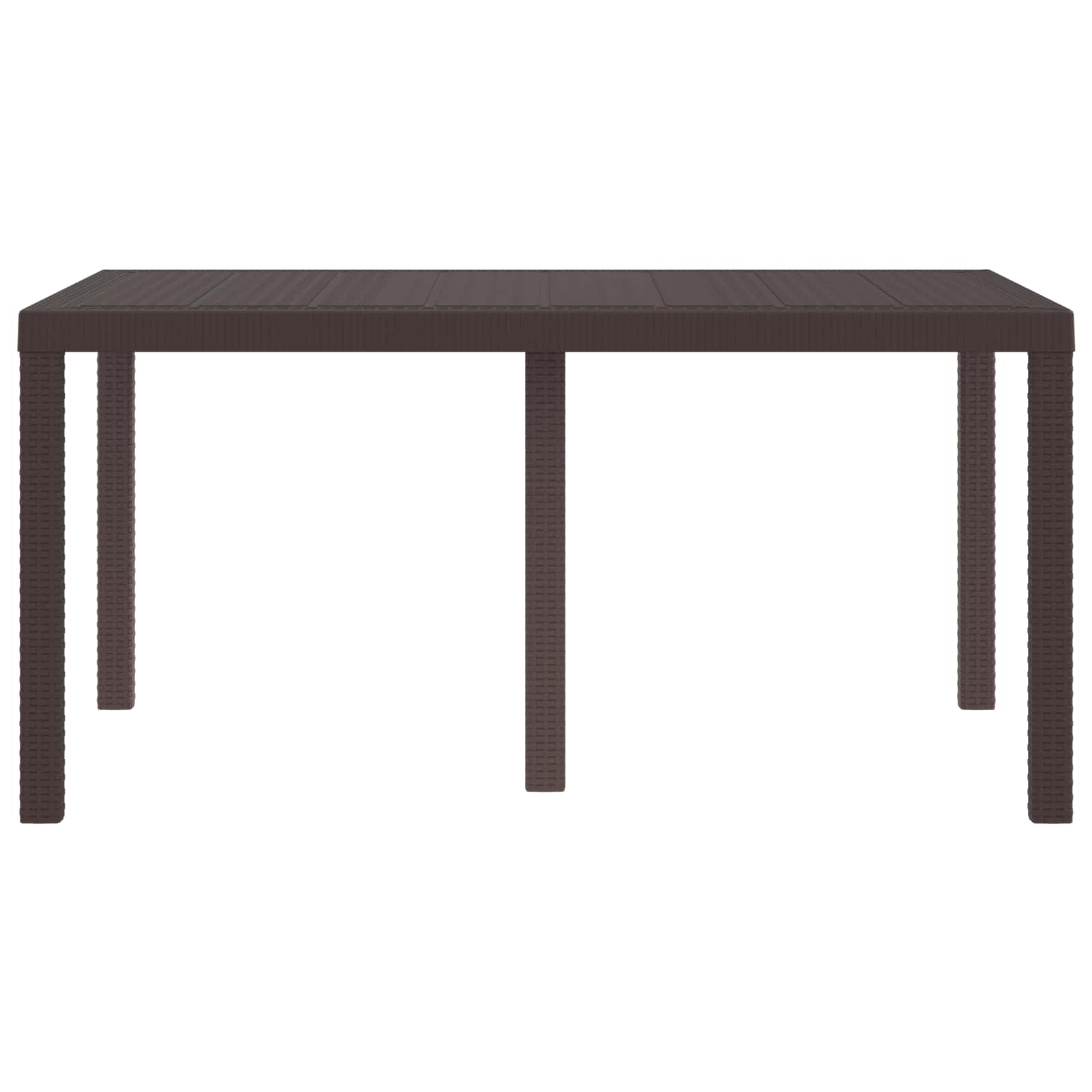 Dārza galds Brūns 150 x 100 x 73 cm poliuretāns