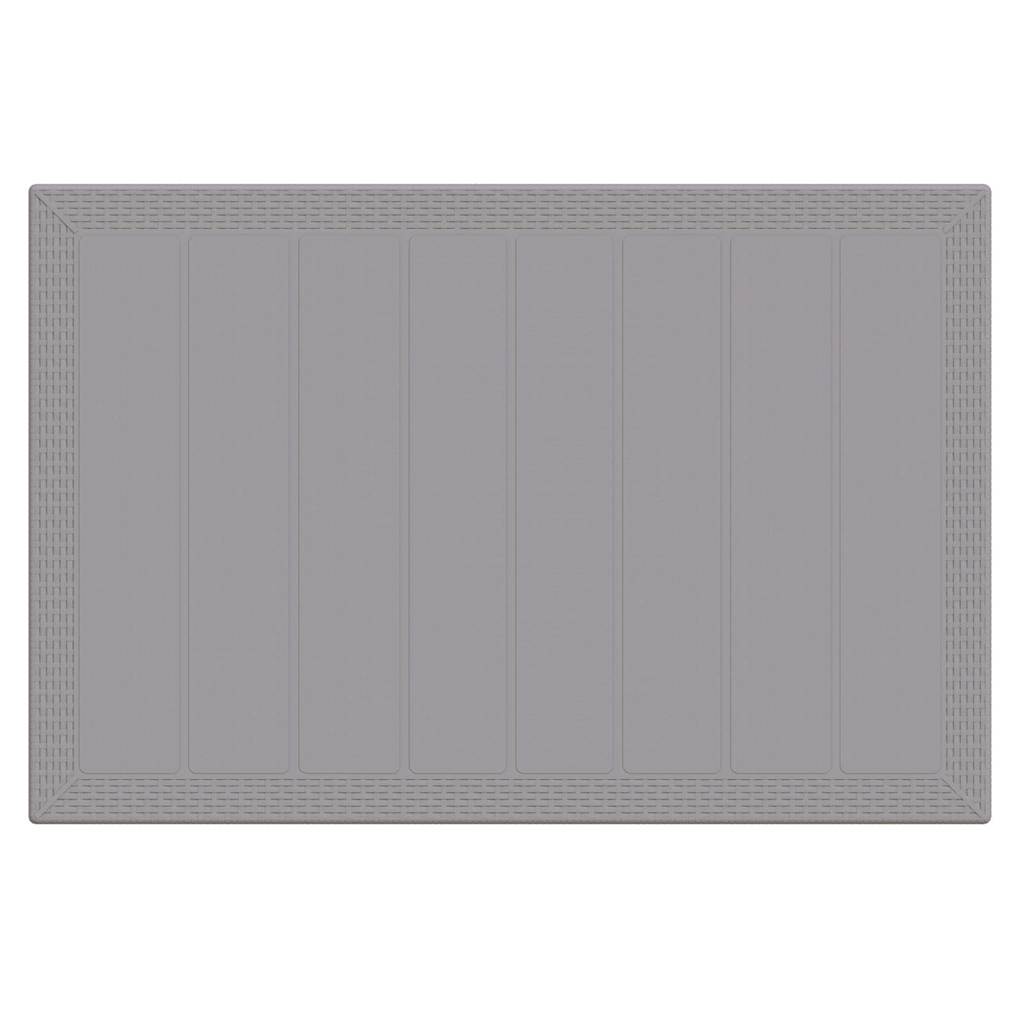 Sodo stalas Šviesiai pilka 150 x 100 x 73 cm poliratanas