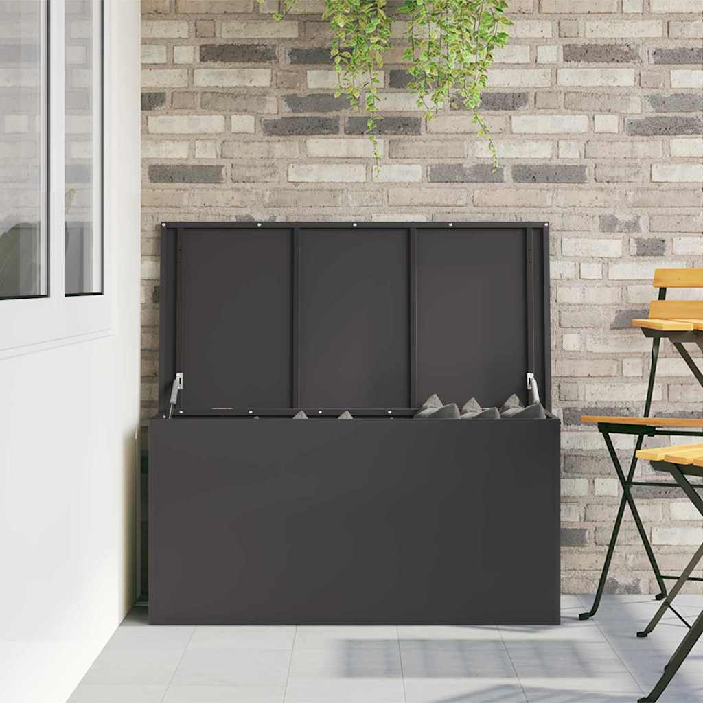 Āra uzglabāšanas kaste Melna 100 x 50,5 x 50 cm Tērauds