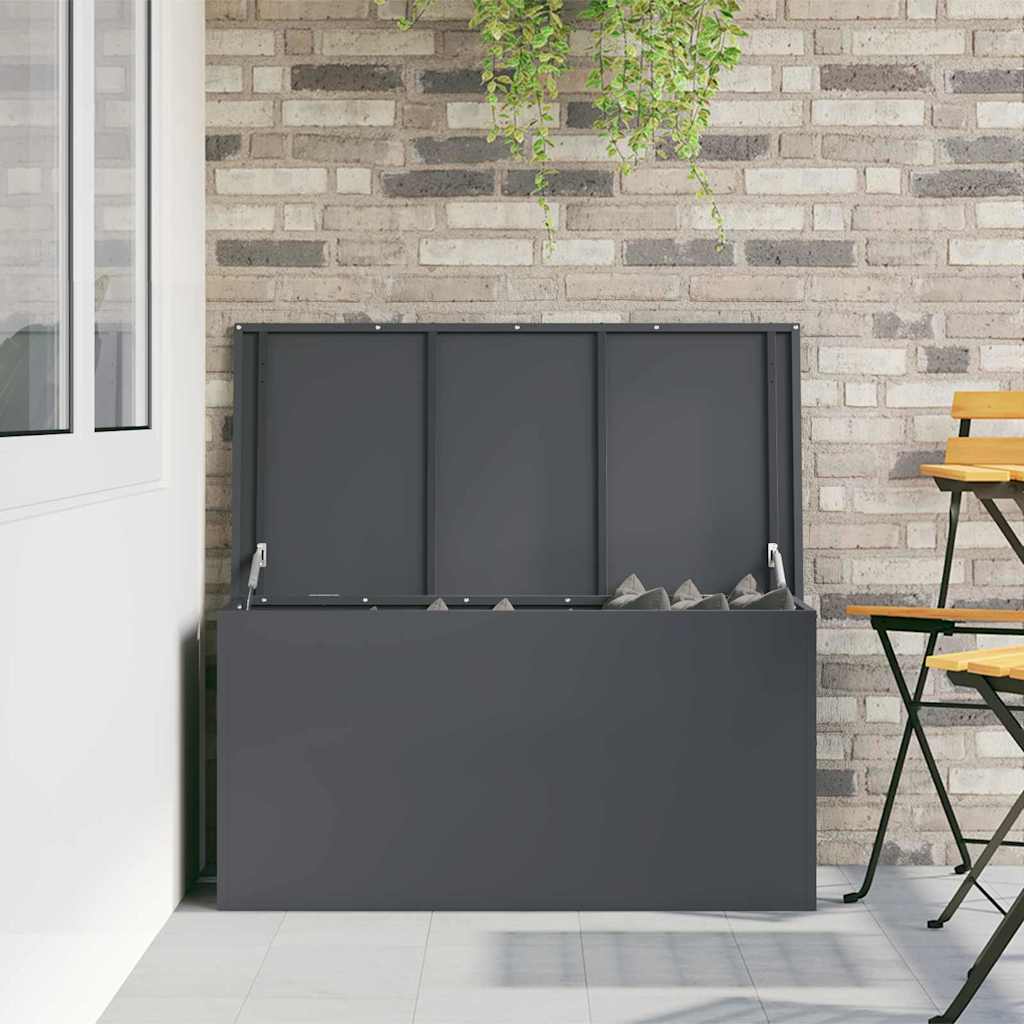 Āra uzglabāšanas kaste Antracīts 100 x 50,5 x 50 cm Tērauds