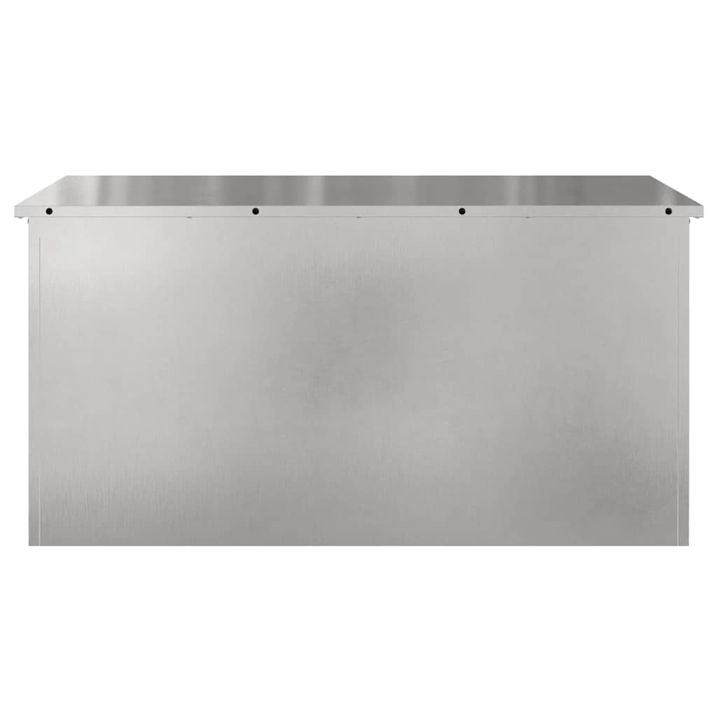 Lauko saugojimo dėžė Sidabro 100 x 50,5 x 50 cm Plienas