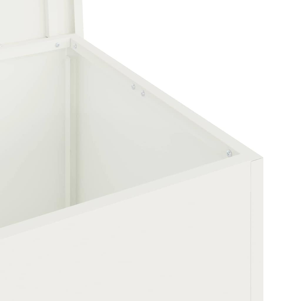 Lauko saugojimo dėžė Balta 80 x 50,5 x 50 cm Plienas