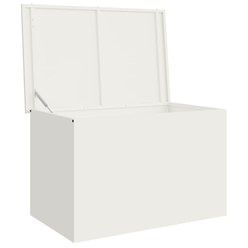 Lauko saugojimo dėžė Balta 80 x 50,5 x 50 cm Plienas