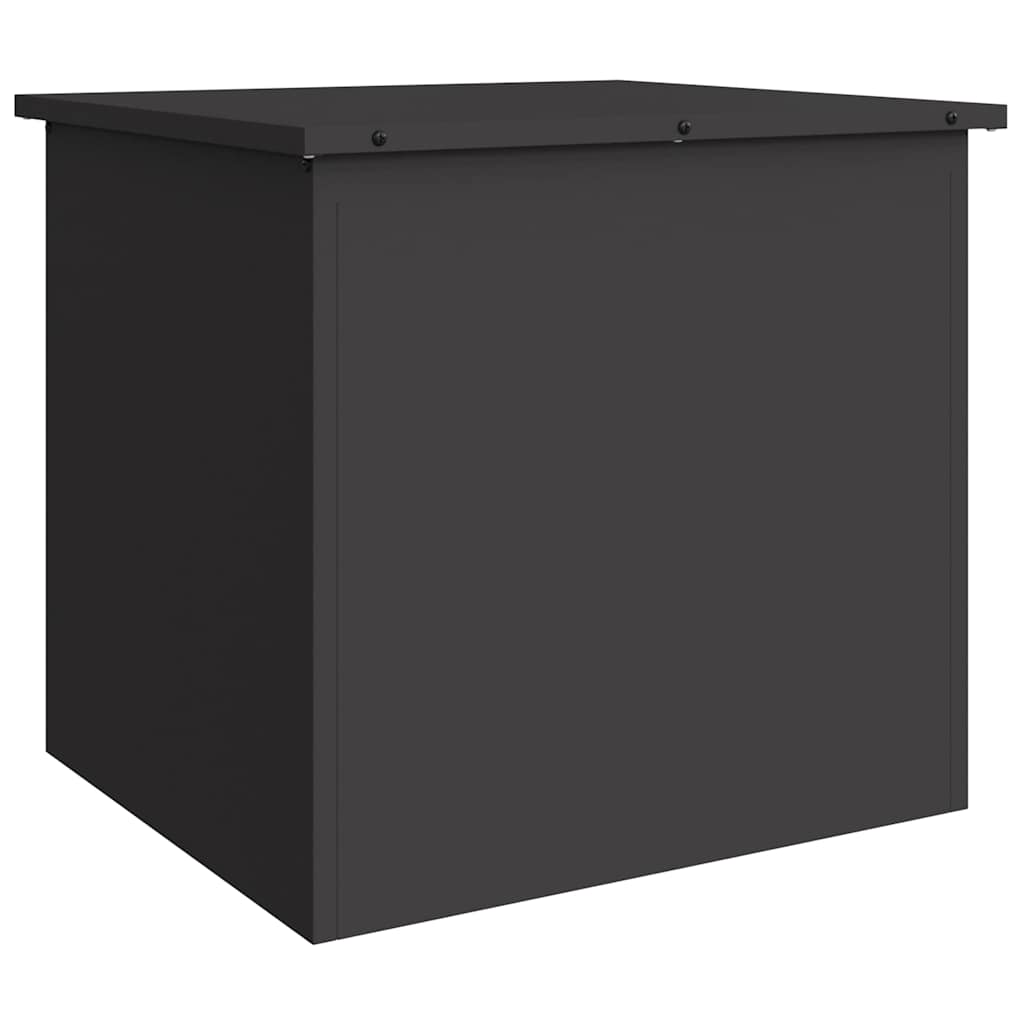 Lauko saugojimo dėžė Juoda 55 x 50,5 x 50 cm Plienas