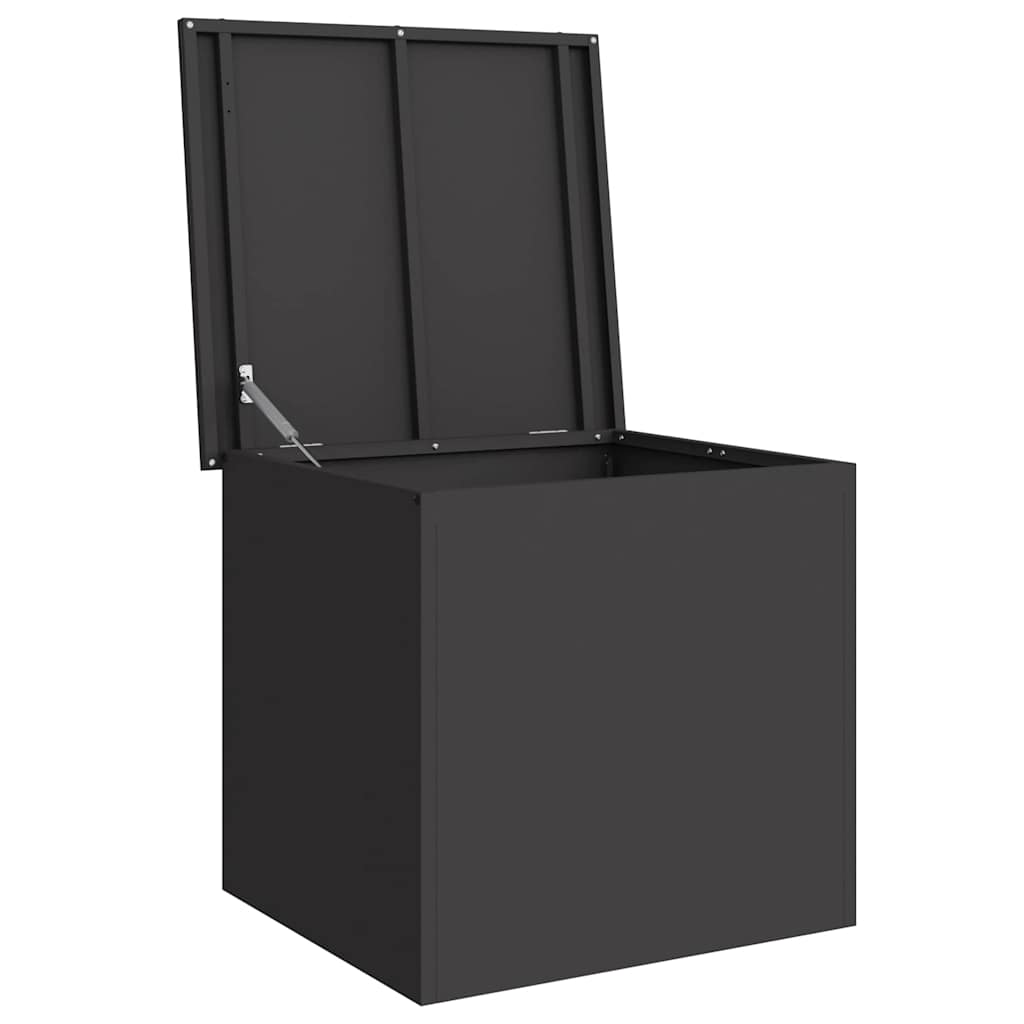Lauko saugojimo dėžė Juoda 55 x 50,5 x 50 cm Plienas