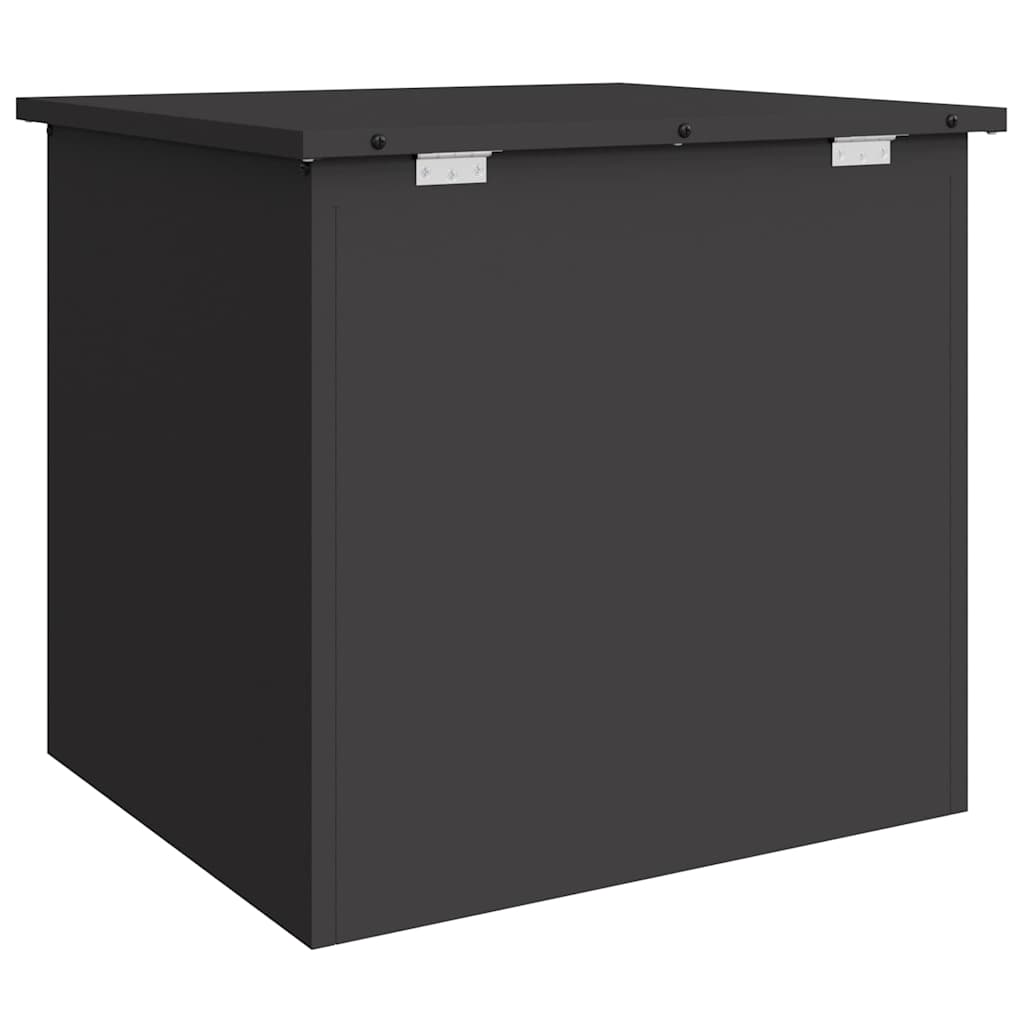 Lauko saugojimo dėžė Juoda 55 x 50,5 x 50 cm Plienas