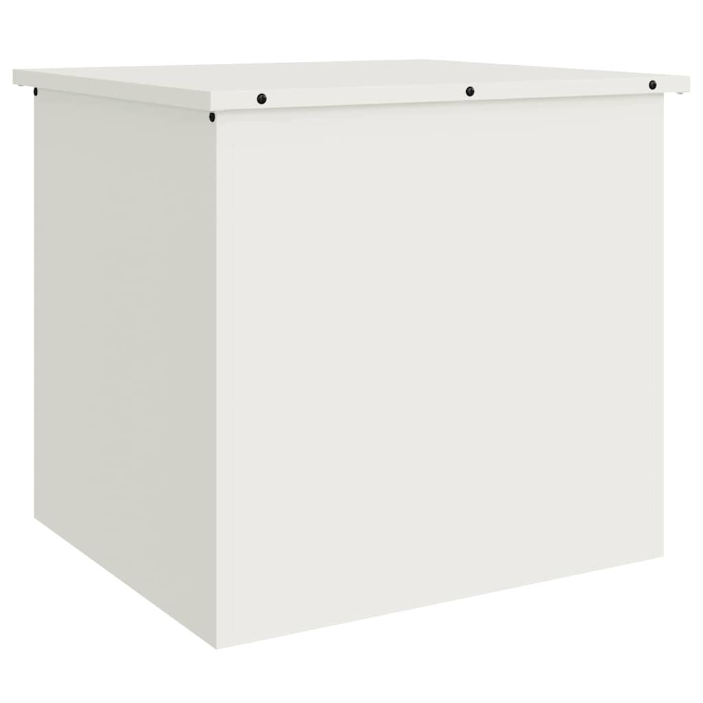 Outdoor Storage Box White 55 x 50.5 x 50 cm Steel