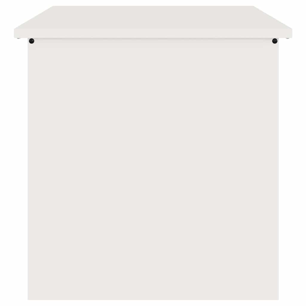 Outdoor Storage Box White 55 x 50.5 x 50 cm Steel