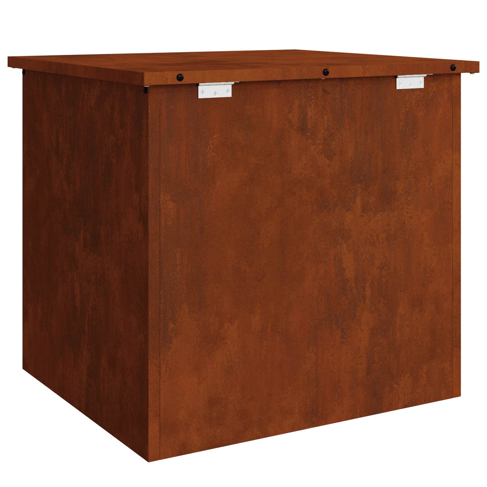 Outdoor Storage Box Rusty 55 x 50.5 x 50 cm Steel