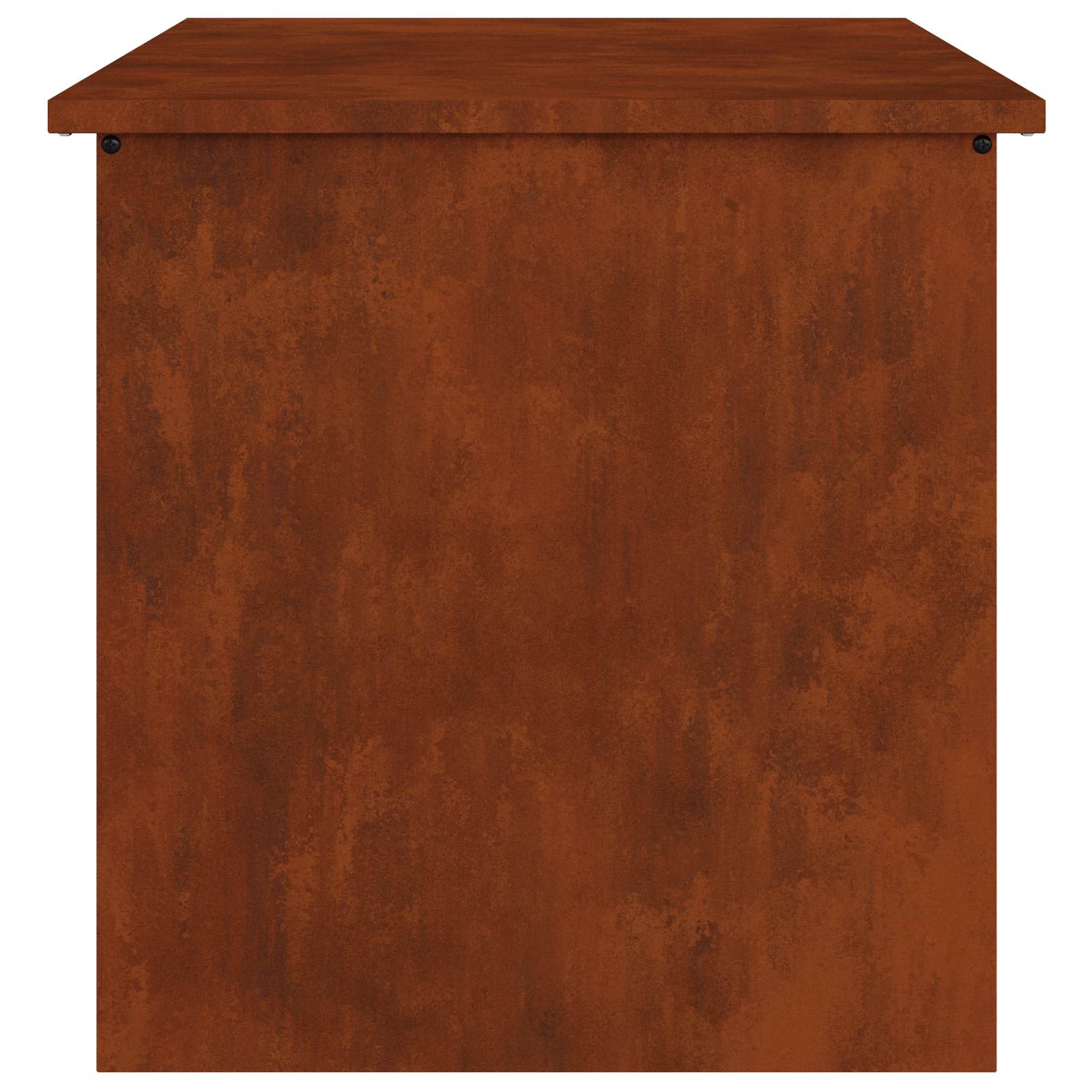 Outdoor Storage Box Rusty 55 x 50.5 x 50 cm Steel