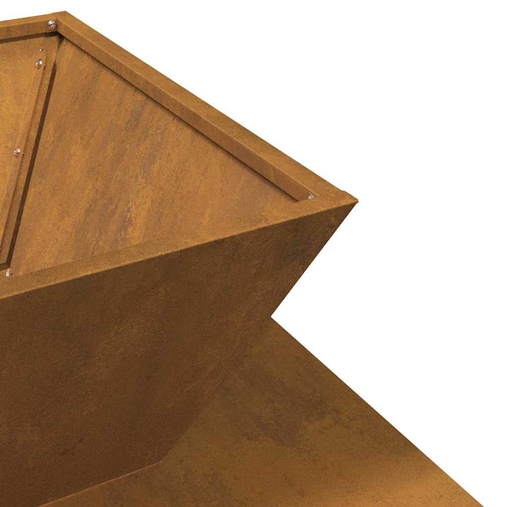 Ugnies duobė 50x50x40 cm Corten plieno
