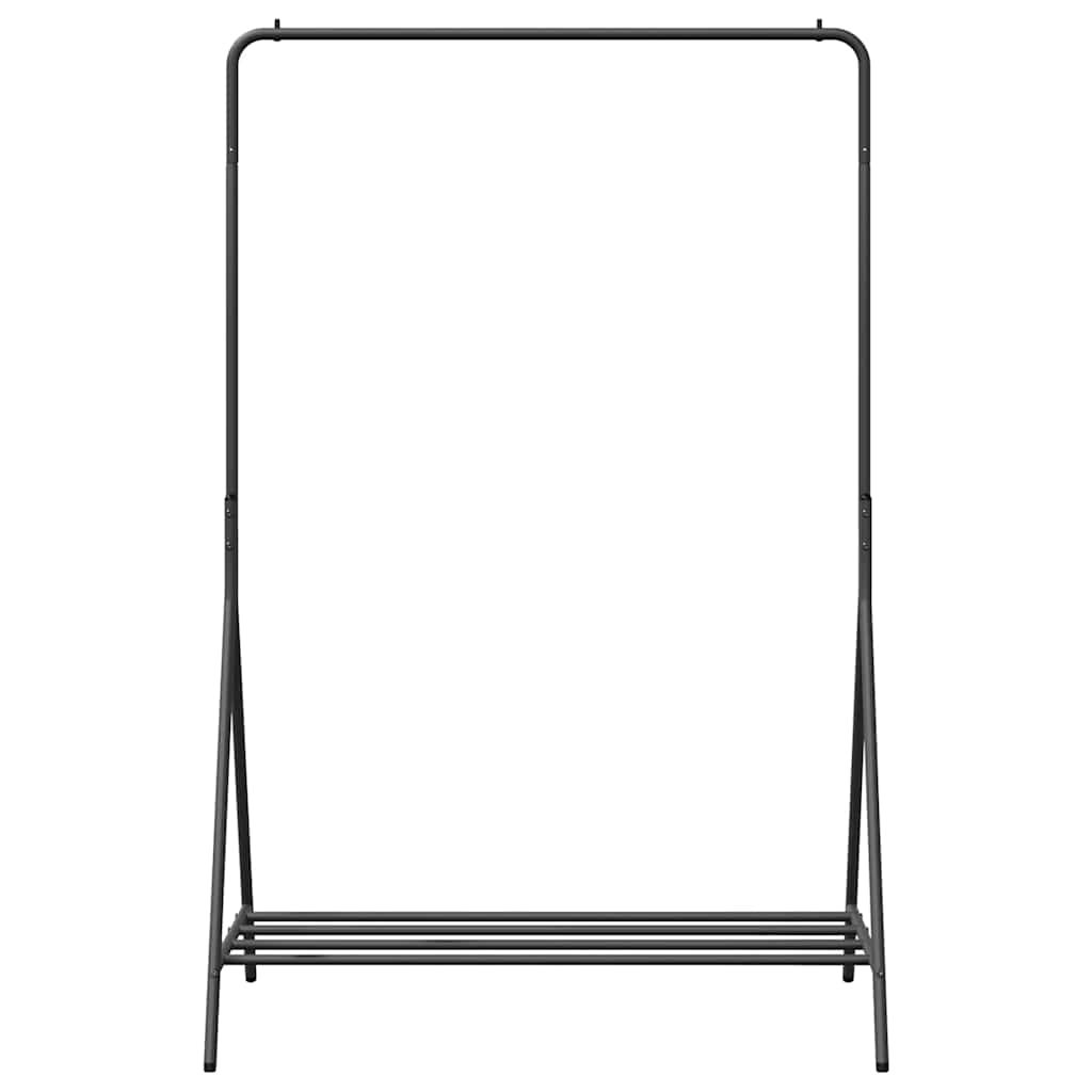 Drabužių stovas su saugykla Juoda 100 x 56 x 154 cm Plienas