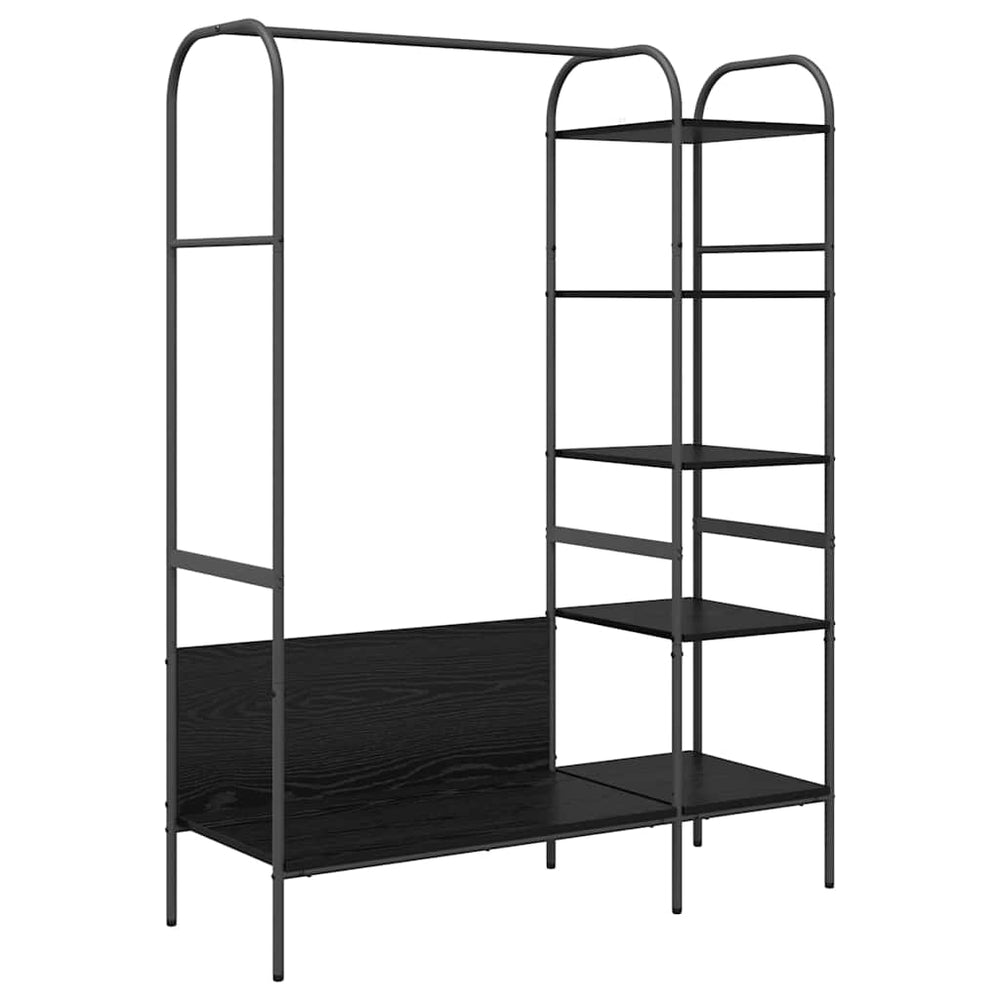 Garment Rack Black 120 x 44 x 160 cm Engineered Wood