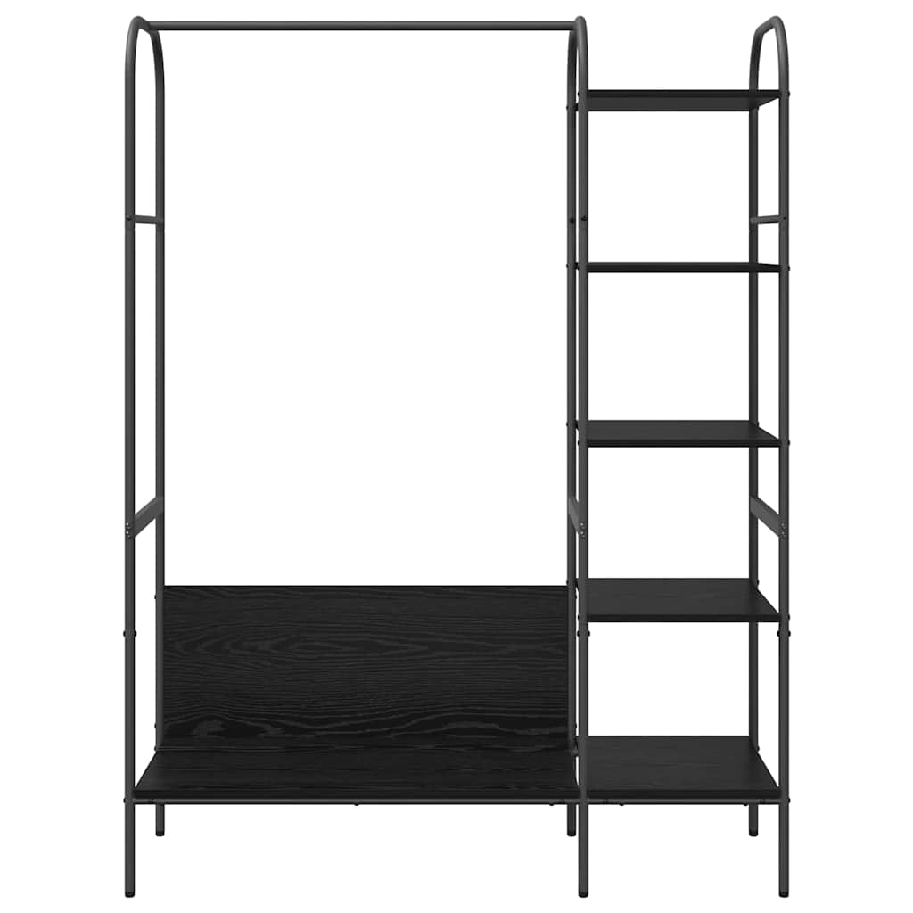 Apģērbu statīvs Melns 120 x 44 x 160 cm Apstrādāta koksne