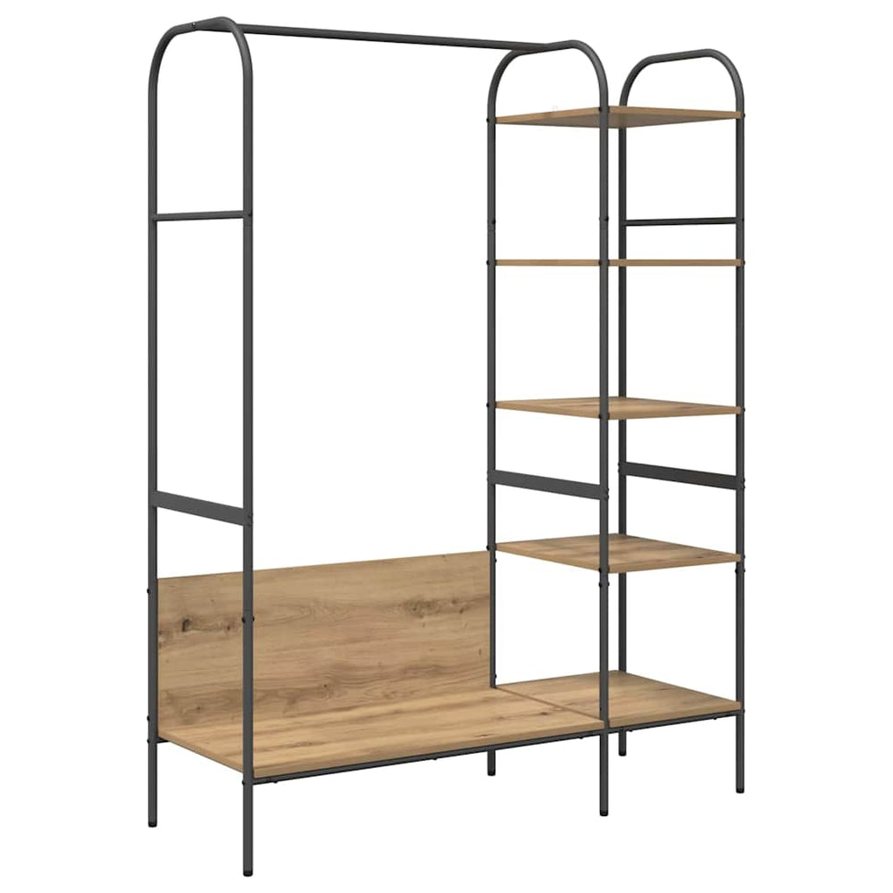 Clothing Rack Sand 120 x 44 x 160 cm Engineered Wood