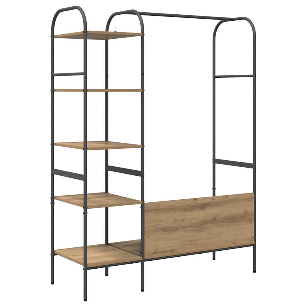 Clothing Rack Sand 120 x 44 x 160 cm Engineered Wood
