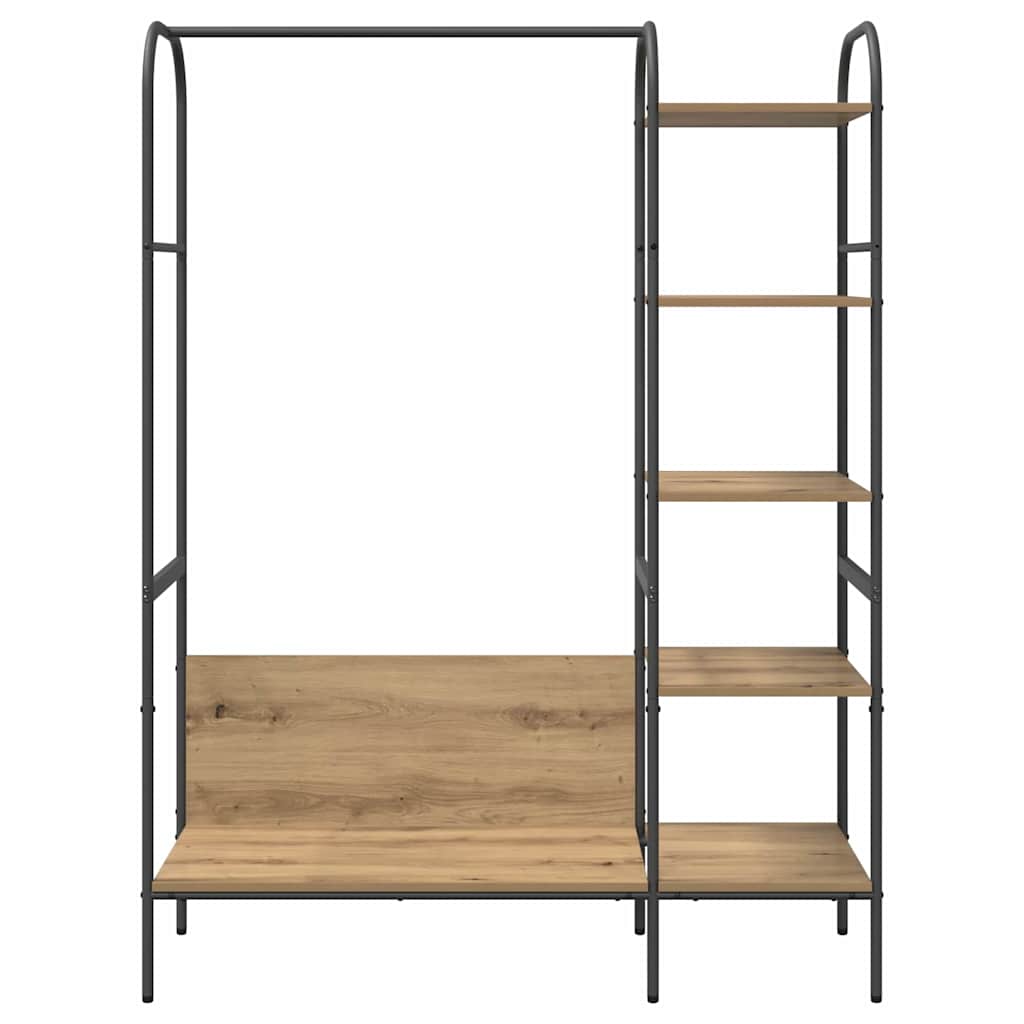 Clothing Rack Sand 120 x 44 x 160 cm Engineered Wood