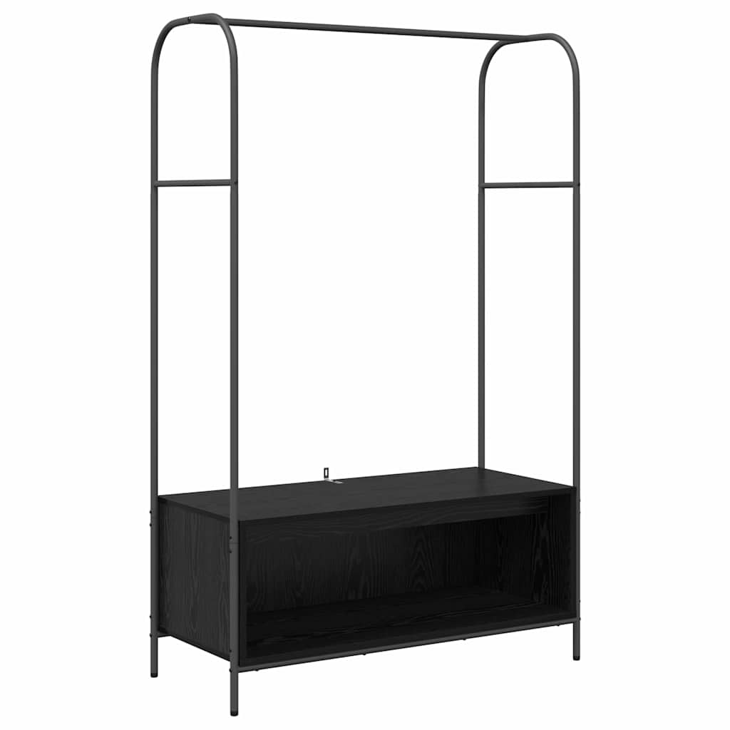 Clothes Rack Black 100 x 44 x 160 cm Engineered Wood