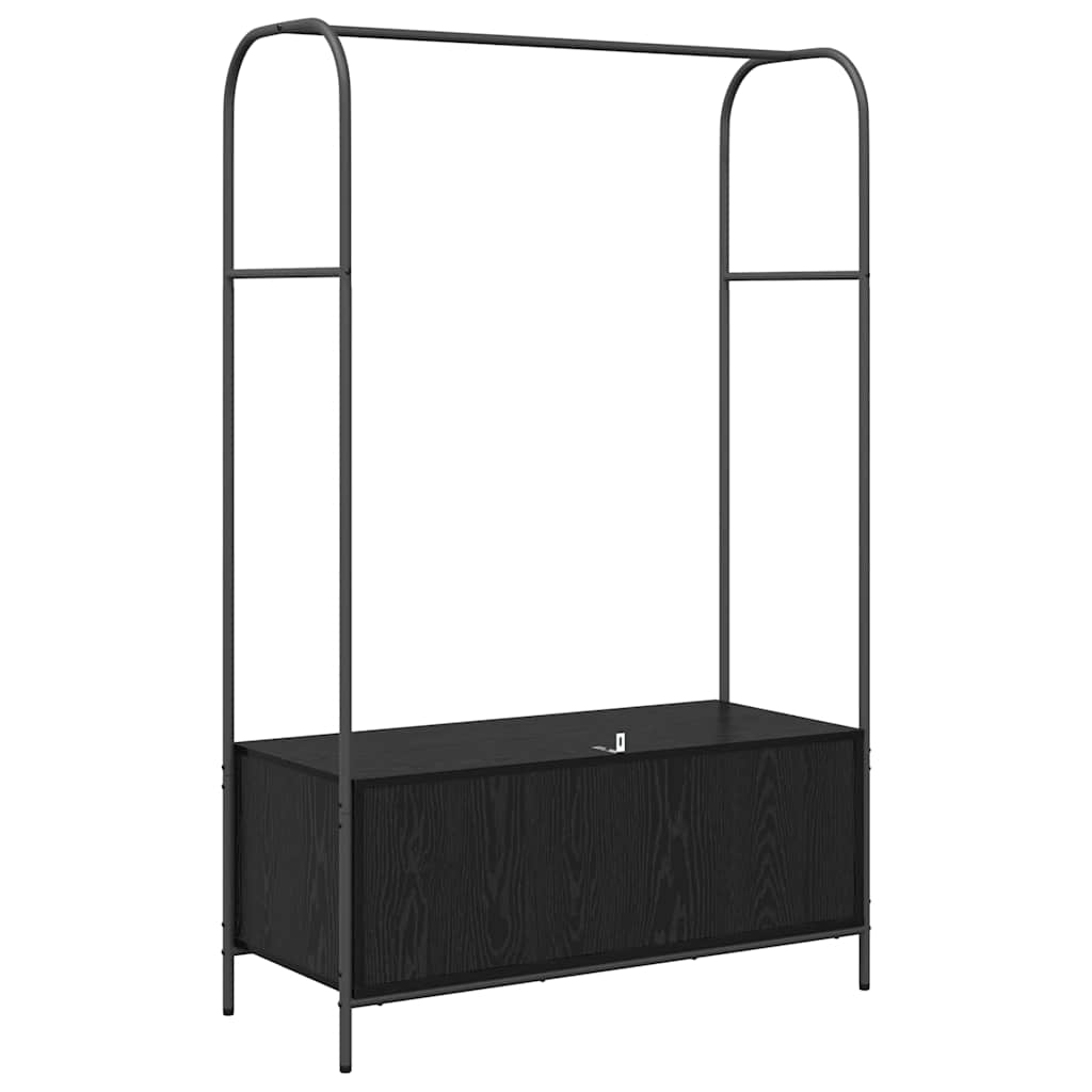 Clothes Rack Black 100 x 44 x 160 cm Engineered Wood