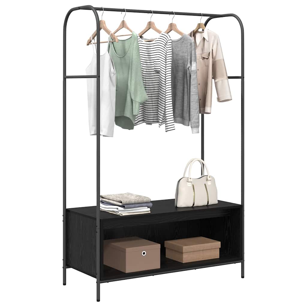 Clothes Rack Black 100 x 44 x 160 cm Engineered Wood