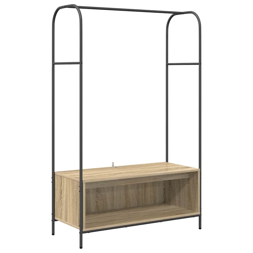 Clothes Rack Brown 100 x 44 x 160 cm Engineered Wood