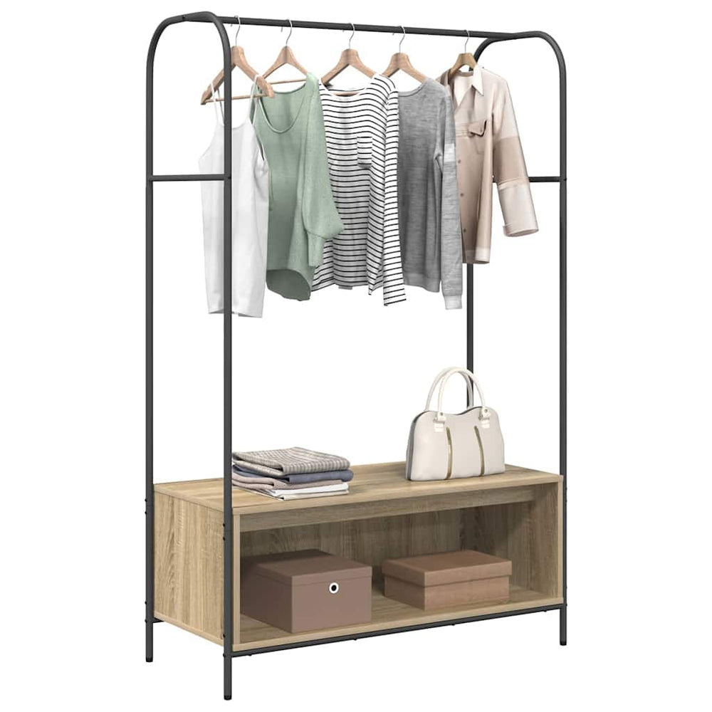Clothes Rack Brown 100 x 44 x 160 cm Engineered Wood