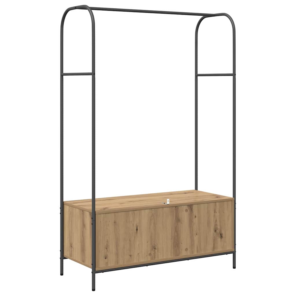 Clothes Rack Brown 100 x 44 x 160 cm Engineered Wood