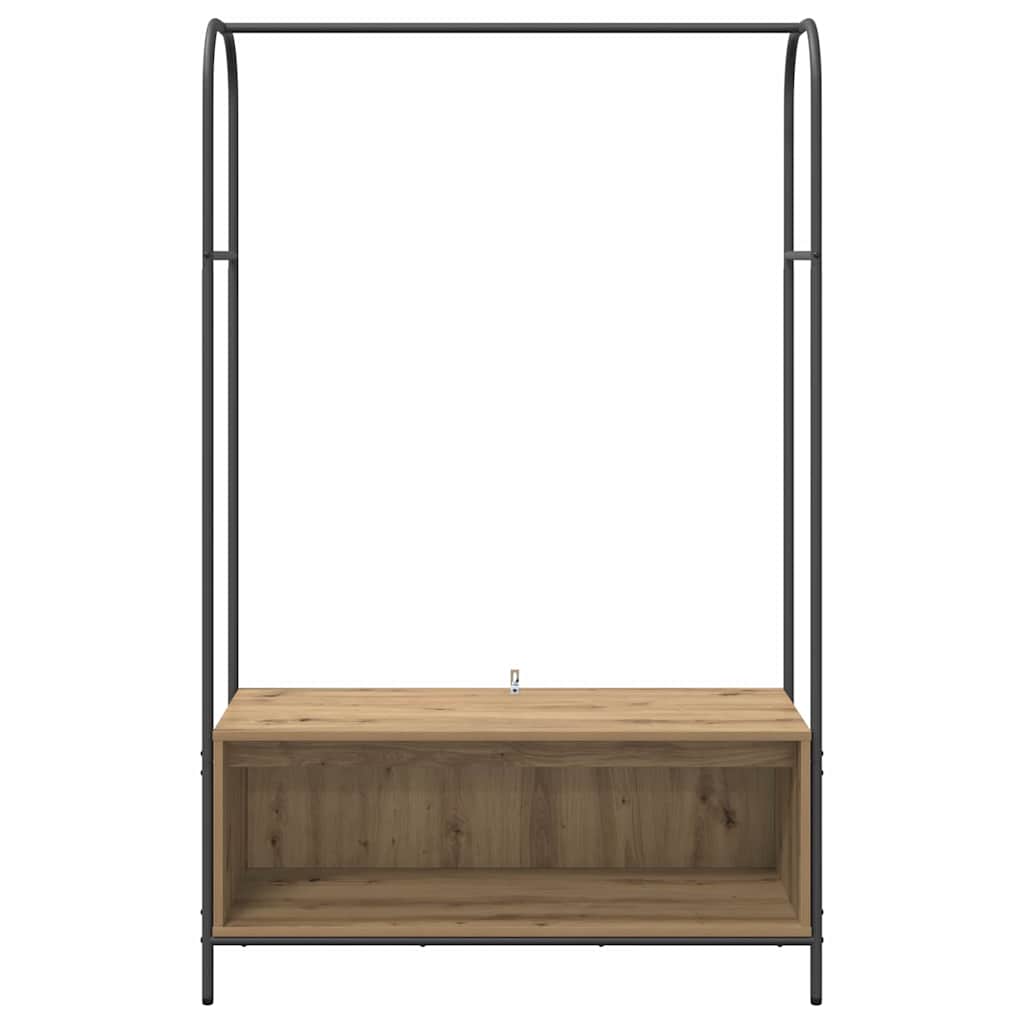 Clothes Rack Brown 100 x 44 x 160 cm Engineered Wood