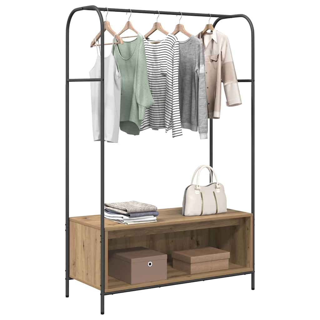 Clothes Rack Brown 100 x 44 x 160 cm Engineered Wood