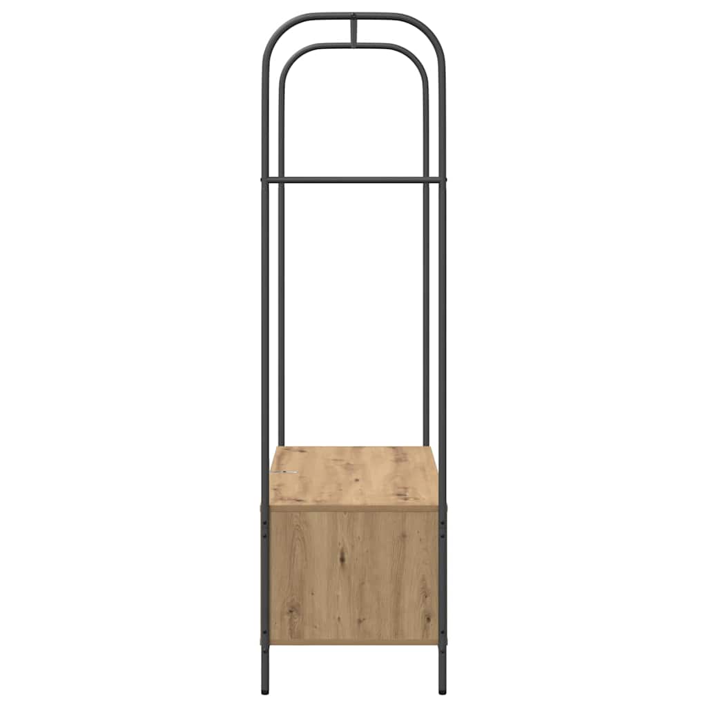 Clothes Rack Brown 100 x 44 x 160 cm Engineered Wood