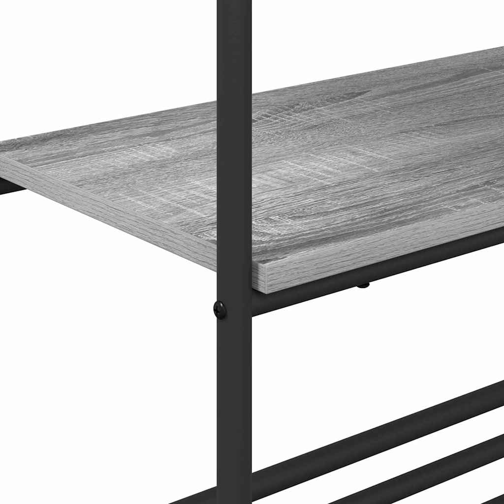 Clothes rack with shelf Grey sonoma oak 60 x 30 x 171 cm