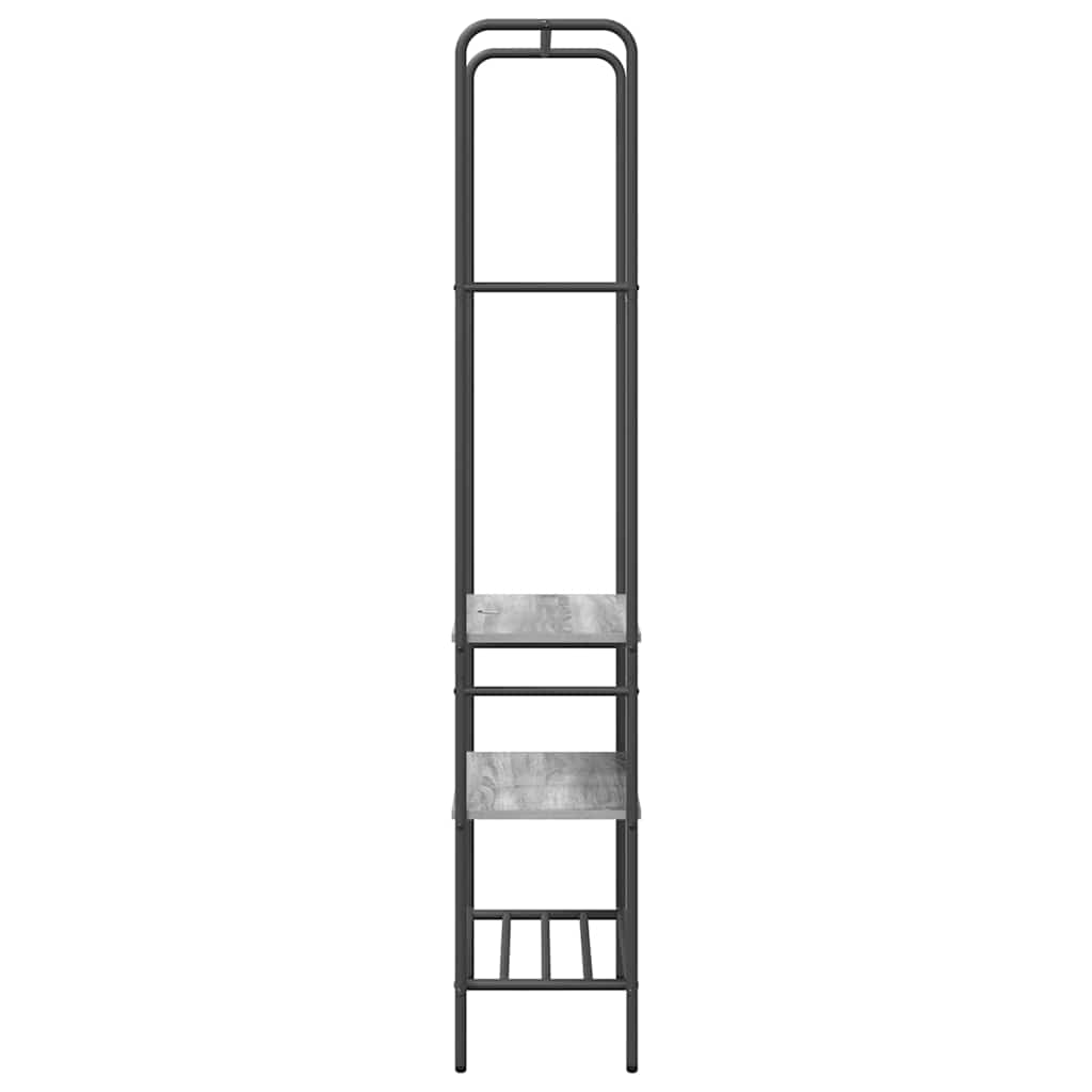 Clothes rack with shelf Grey sonoma oak 60 x 30 x 171 cm