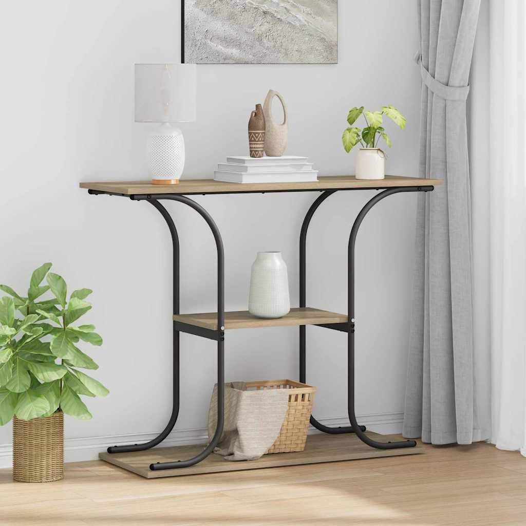 Konsoles galds ar plauktu Ozols Sonoma 101 x 35 x 80.5 cm