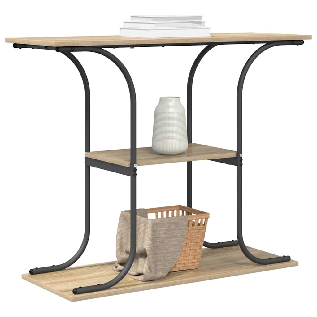 Konsoles galds ar plauktu Ozols Sonoma 101 x 35 x 80.5 cm